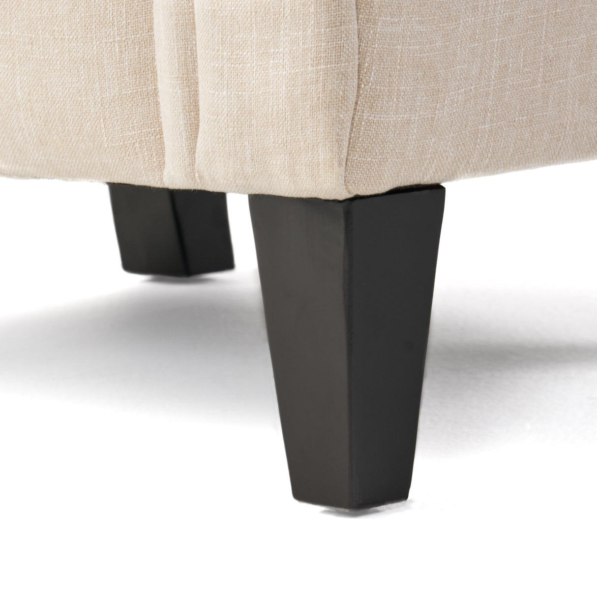 Franklin Tufted Light Beige Fabric Club Chair by Christopher Knight Home