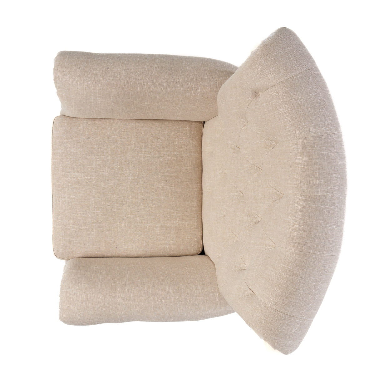 Franklin Tufted Light Beige Fabric Club Chair by Christopher Knight Home