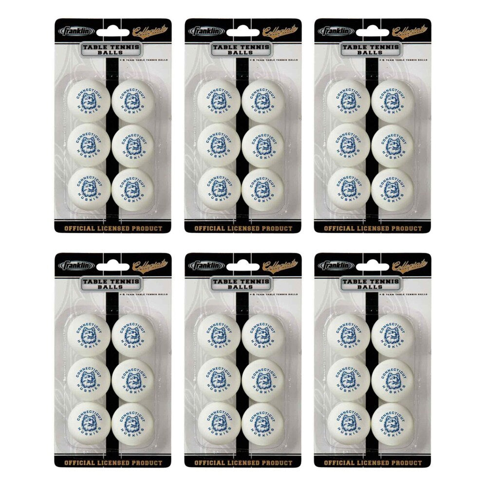 Franklin UConn Huskies Table Tennis Balls