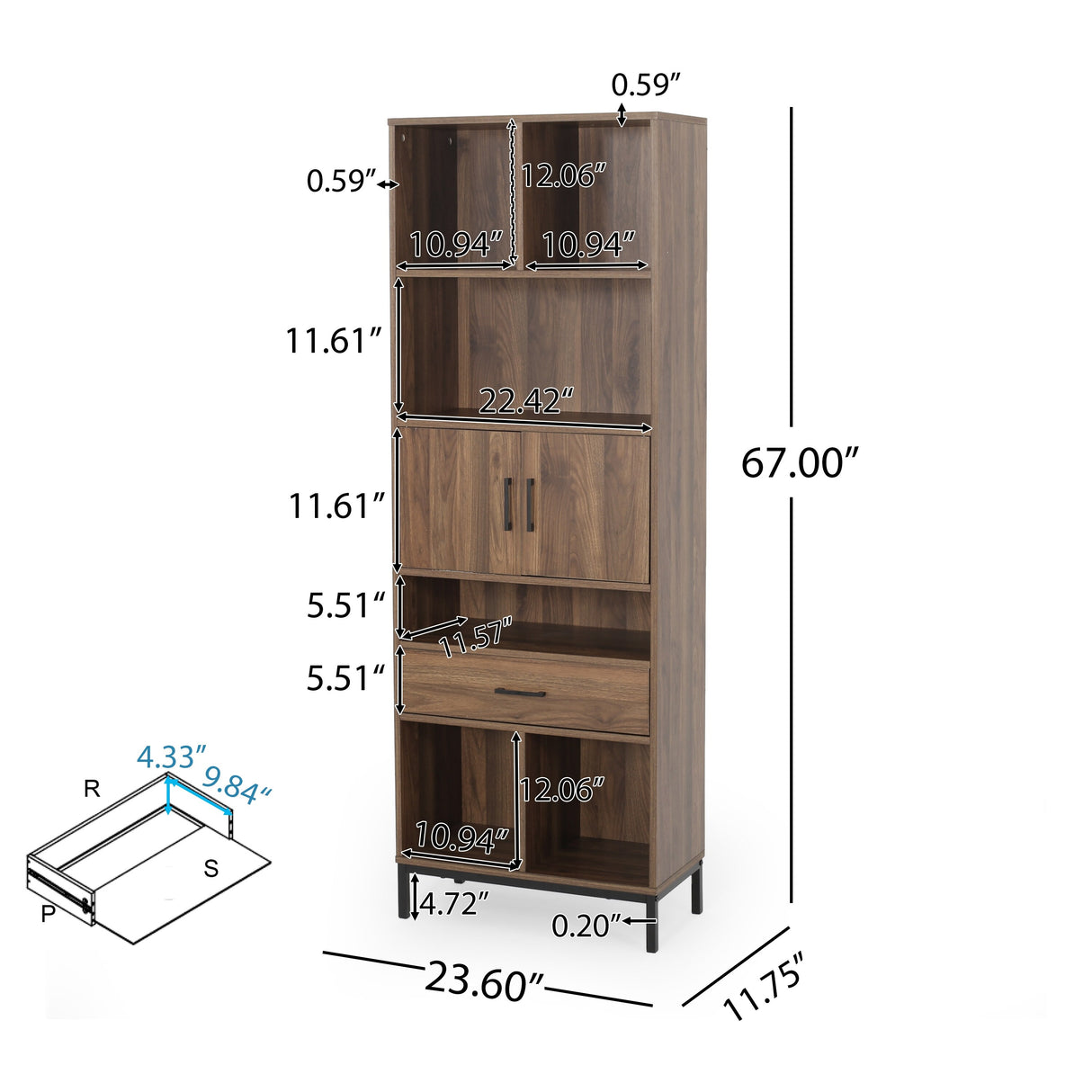 Fraser Contemporary Faux Wood Cube Unit Bookcase by Christopher Knight Home