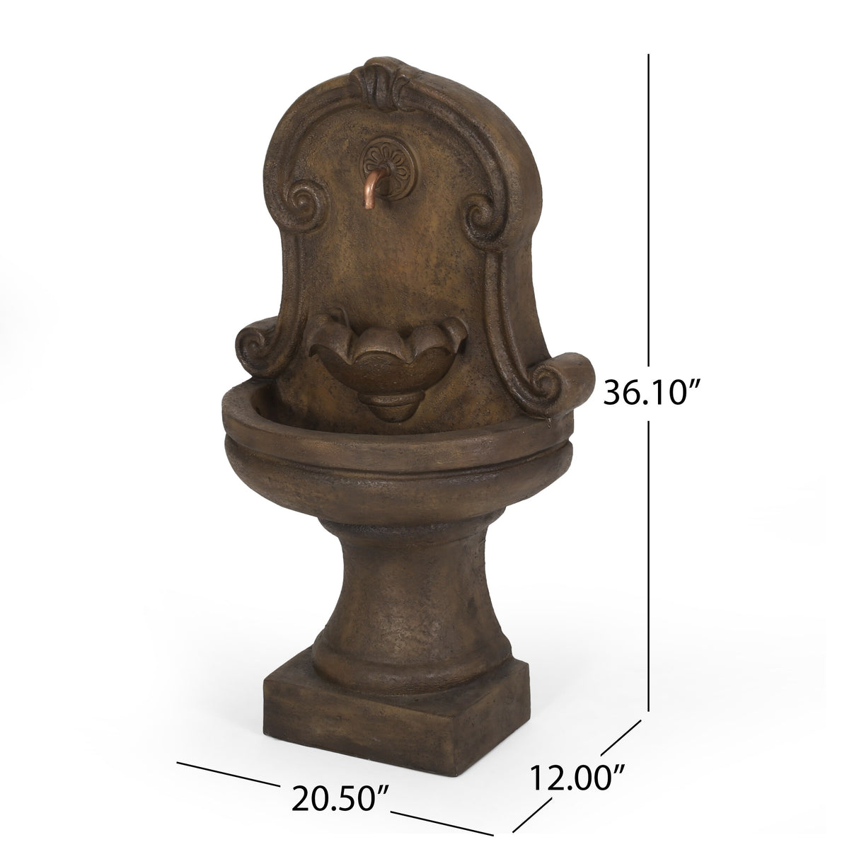 Fraser Outdoor Tier Single Spout Fountain Outdoor 2 by Christopher Knight Home