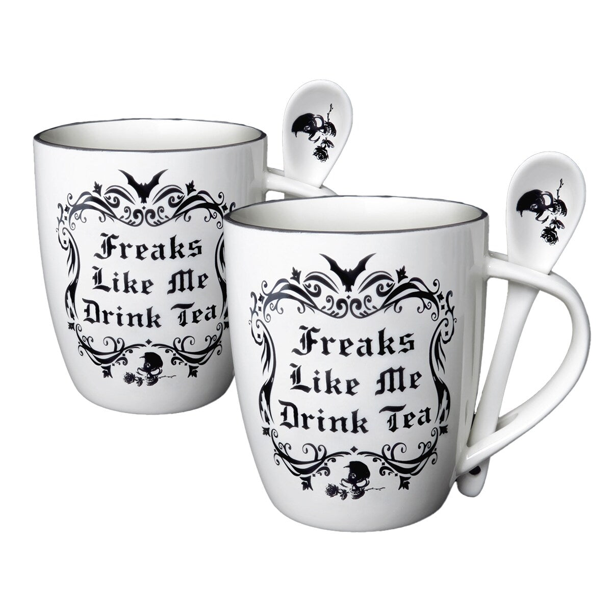 Freaks Like Me Drink Tea Mug and Spoon Set