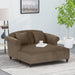 Freas Contemporary Tufted Double Chaise Lounge with Accent Pillows by Christopher Knight Home - 63.00" L x 58.50" W x 34.50" H