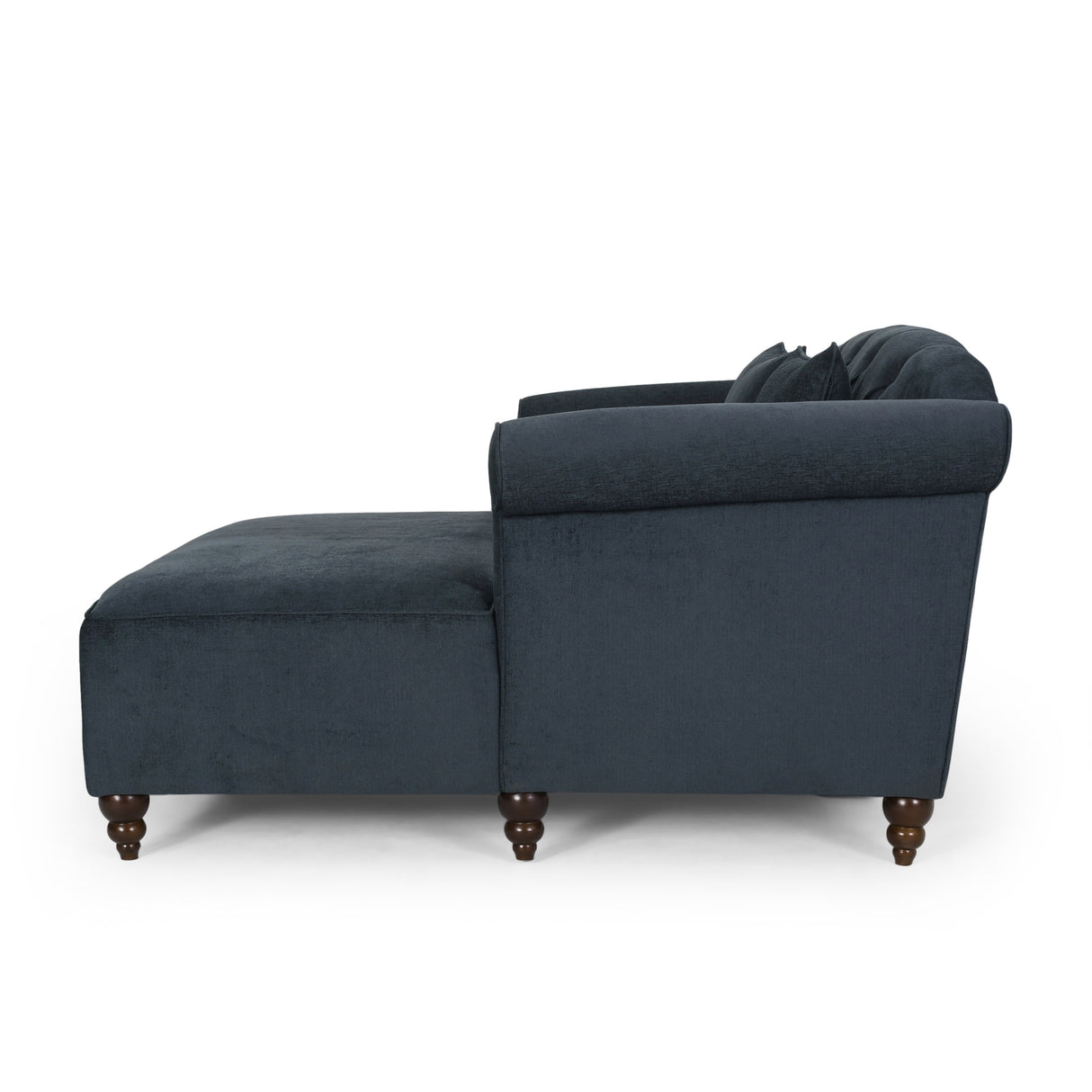 Freas Contemporary Tufted Double Chaise Lounge with Accent Pillows by Christopher Knight Home - 63.00" L x 58.50" W x 34.50" H