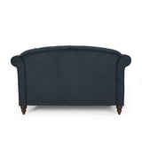 Freas Contemporary Tufted Double Chaise Lounge with Accent Pillows by Christopher Knight Home - 63.00" L x 58.50" W x 34.50" H