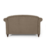 Freas Contemporary Tufted Double Chaise Lounge with Accent Pillows by Christopher Knight Home - 63.00" L x 58.50" W x 34.50" H