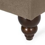 Freas Contemporary Tufted Double Chaise Lounge with Accent Pillows by Christopher Knight Home - 63.00" L x 58.50" W x 34.50" H
