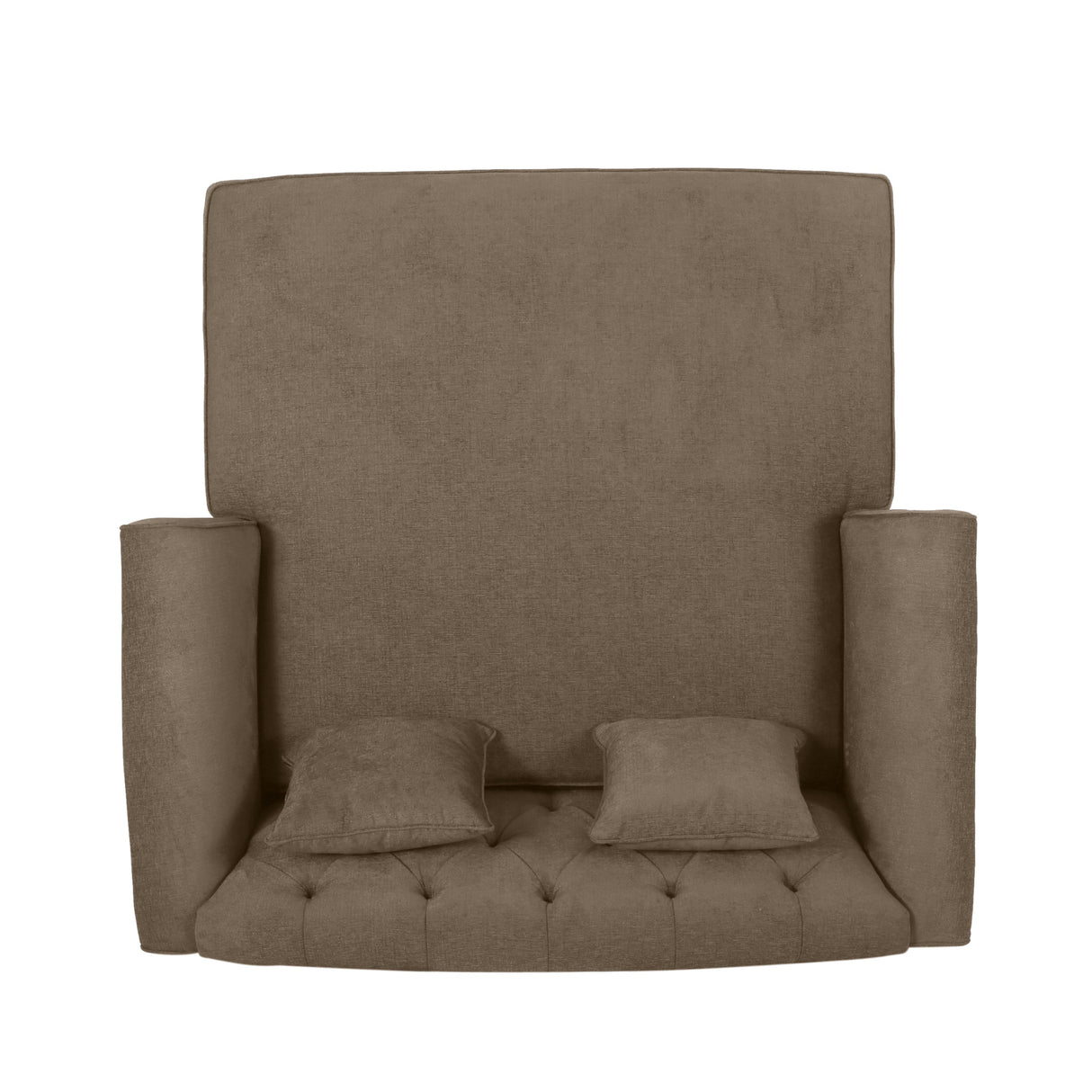 Freas Contemporary Tufted Double Chaise Lounge with Accent Pillows by Christopher Knight Home - 63.00" L x 58.50" W x 34.50" H