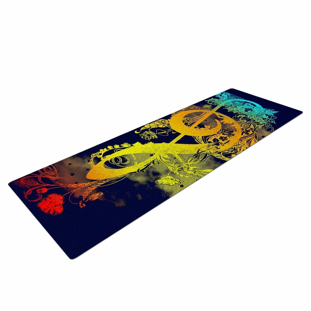 Frederic Levy-Hadida "sound of nature" Rainbow Music Yoga Mat - Blue