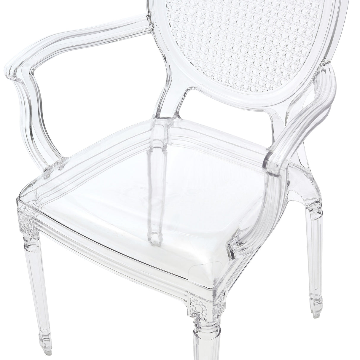 Fredrick Clear Acrylic Armchair Dining Chair (Set of 2)