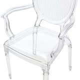 Fredrick Clear Acrylic Armchair Dining Chair (Set of 2)