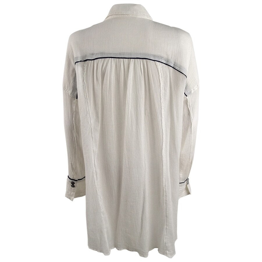 Free People Women's Amore Amore Top (XS, Ivory)