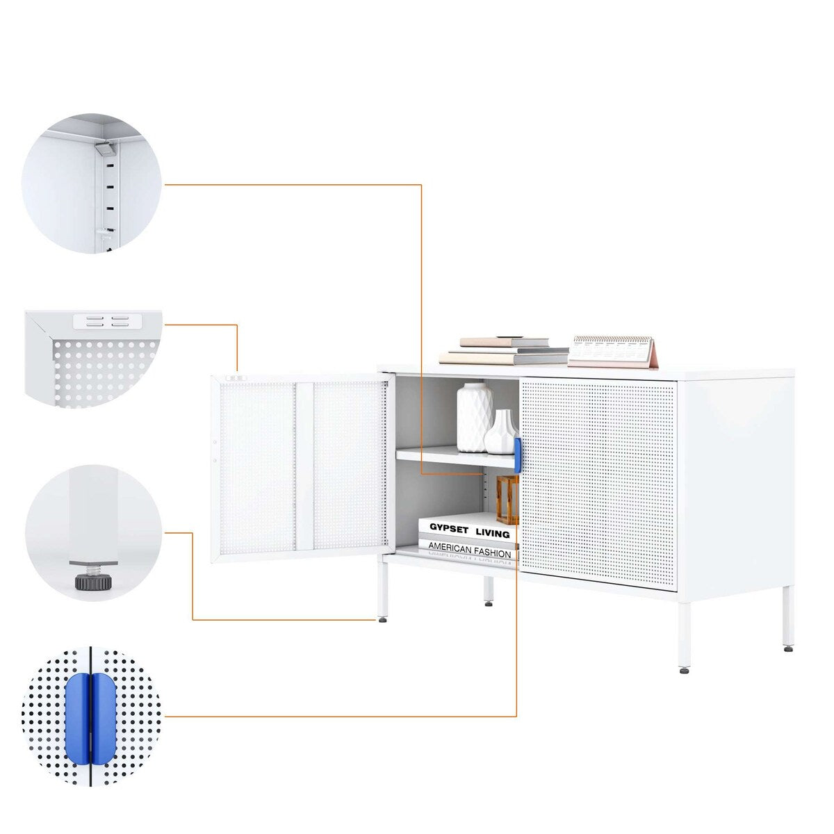 Free Standing Metal Storage Locker Cabinet