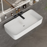 Free Standing Single Bathroom Vanity with Top Lacquer Black/Gold