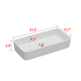 Free Standing Single Bathroom Vanity with Top Lacquer Black/Gold