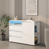 Free Standing Sofa Side Storage Cabinets with LED for Dinning Room