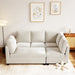 Freely Combinable L-Shape Sectional Sofa Couch with Chaise Lounge, 3 Colors