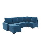 Freely Combinable L-Shape Sectional Sofa Couch with Chaise Lounge, 3 Colors