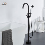 Freestanding 2-Handles Bathtub Faucet with Hand Shower
