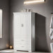 Freestanding Bathroom Storage Cabinet with Adjustable Shelf, Doors and Drawers