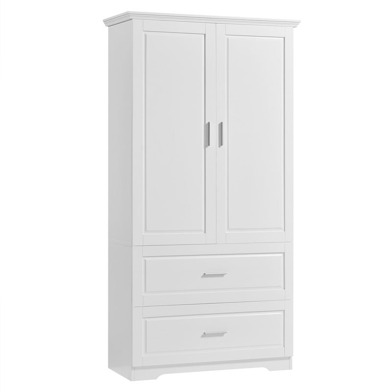 Freestanding Bathroom Storage Cabinet with Adjustable Shelf, Doors and Drawers