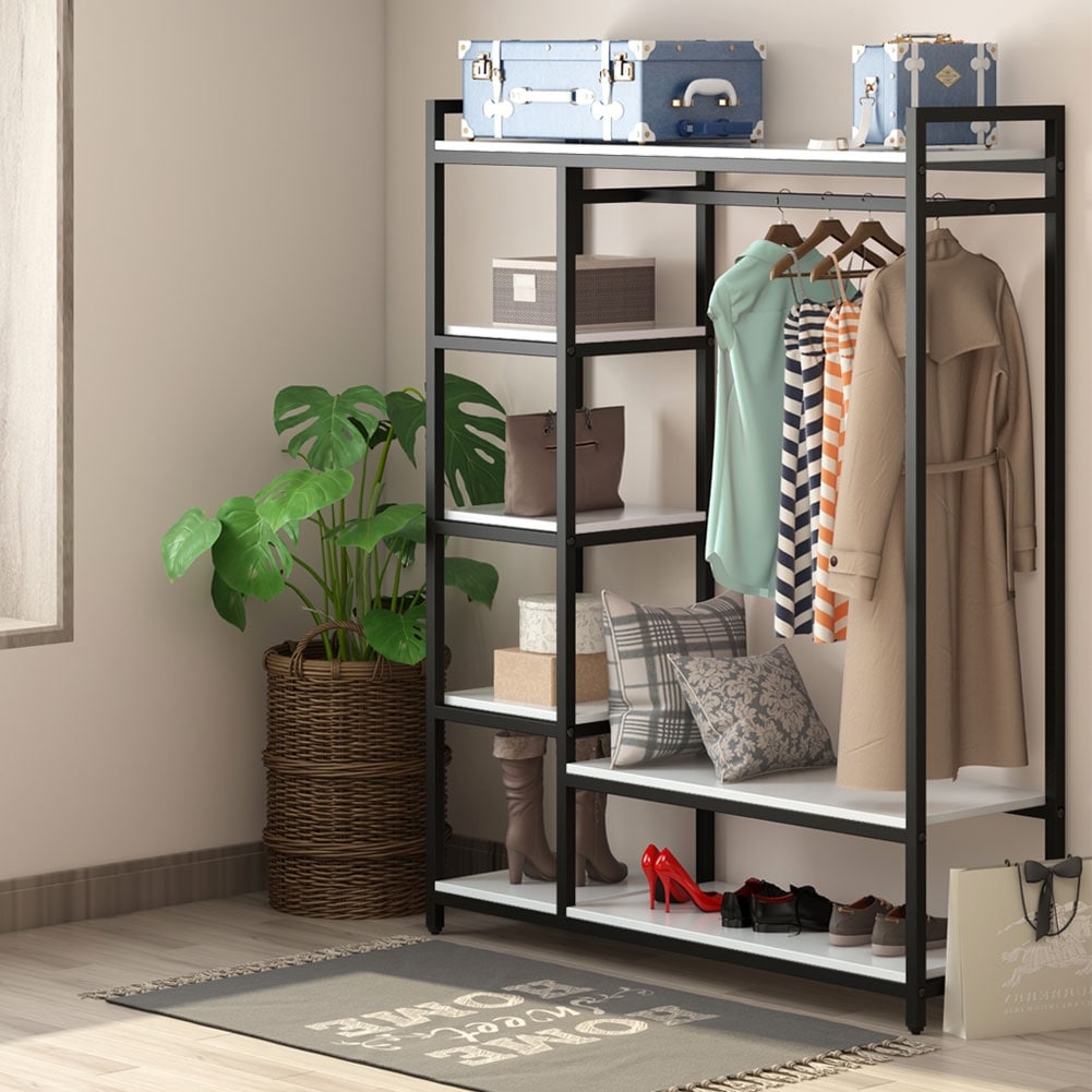 Freestanding Closet Organizer with Shelves
