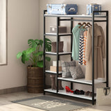 Freestanding Closet Organizer with Shelves
