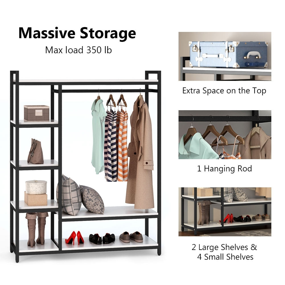 Freestanding Closet Organizer with Shelves