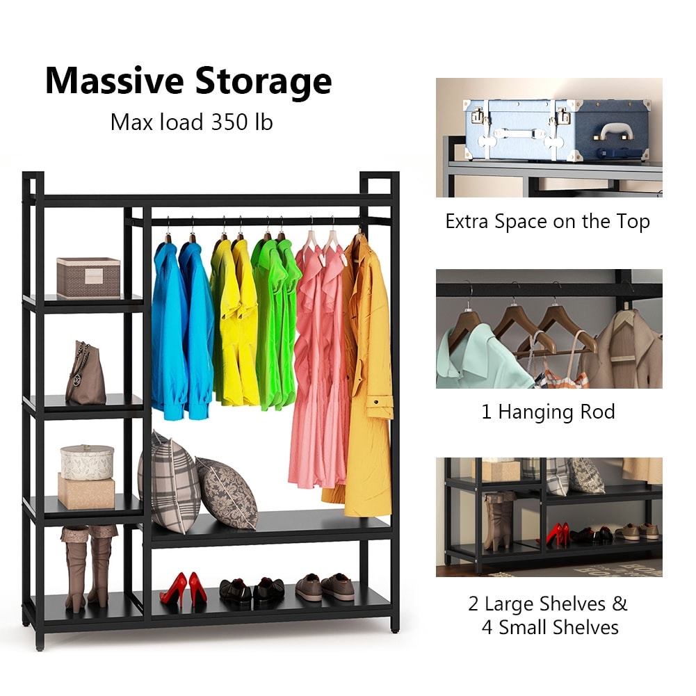 Freestanding Closet Organizer with Shelves