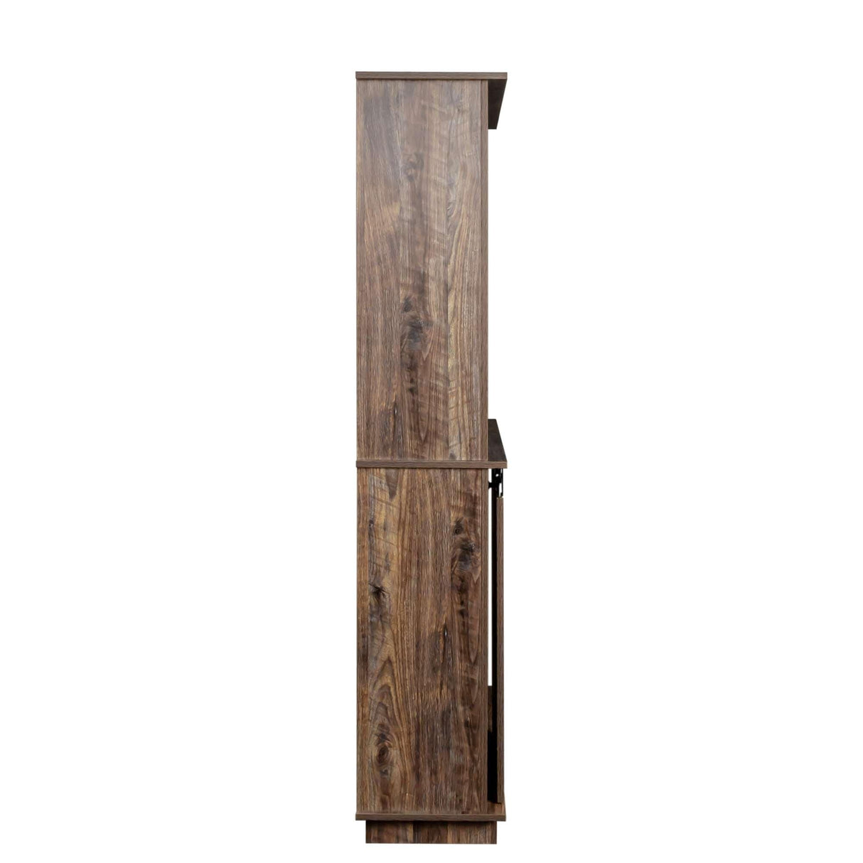 Freestanding Kitchen Pantry Storage Cabinet with Sliding Barn Door