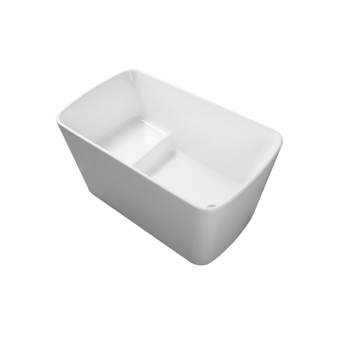 49 in. x 28 in. Soaking Bathtub with Reversible Drain in Gloss White