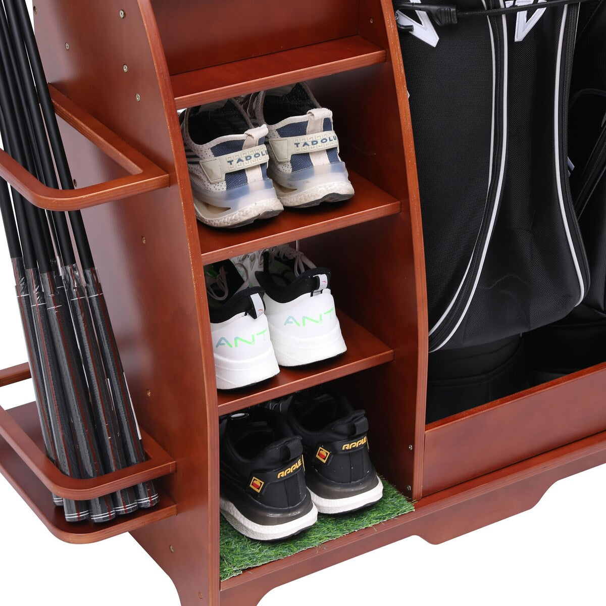 Freestanding Sports Rack Equipment Garage Organizer Golf Sport Storage - N/A