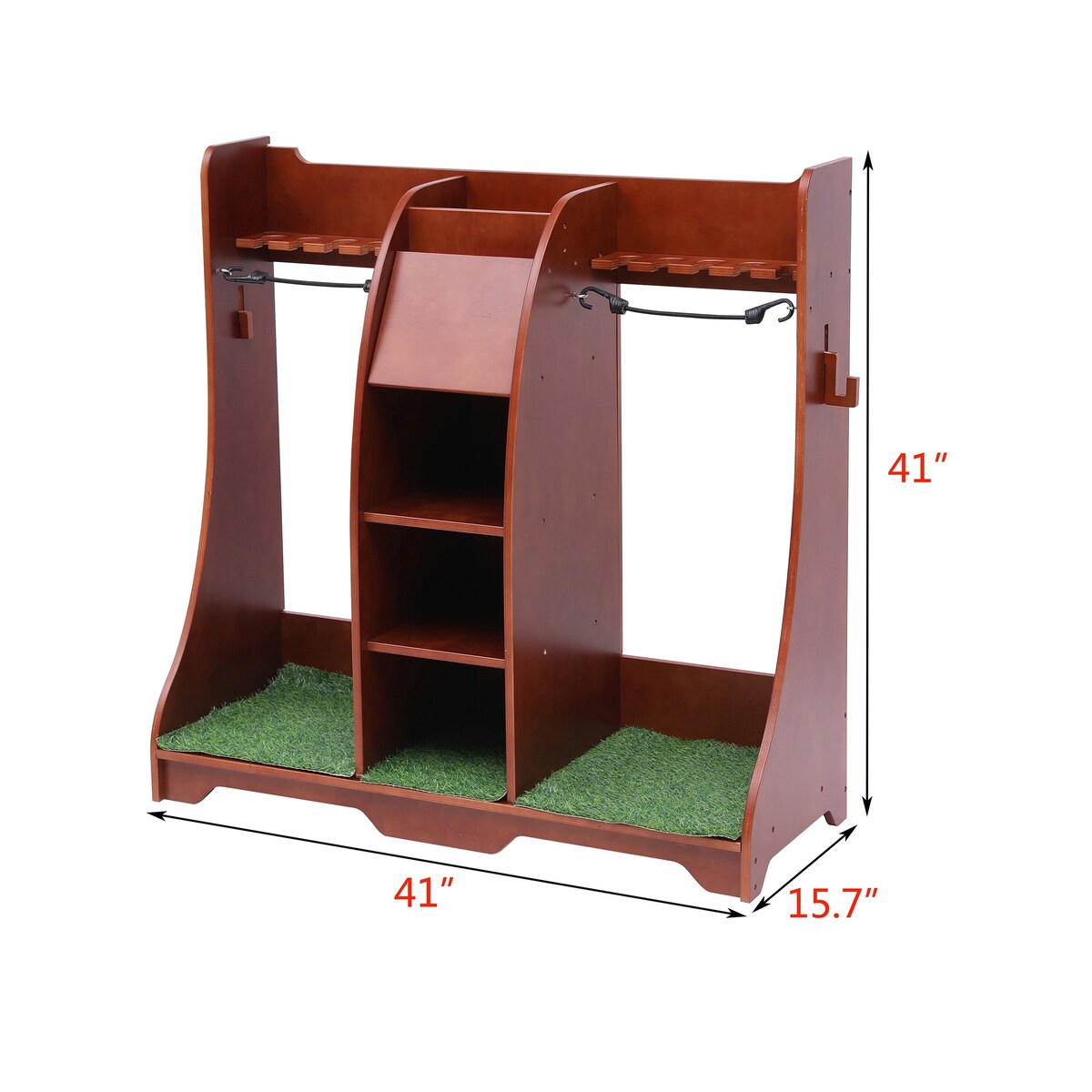 Freestanding Sports Rack Equipment Garage Organizer Golf Sport Storage - N/A