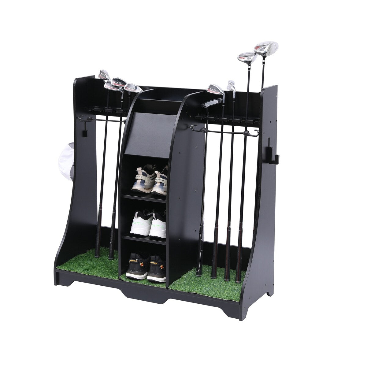 Freestanding Sports Rack Equipment Garage Organizer Golf Sport Storage - N/A