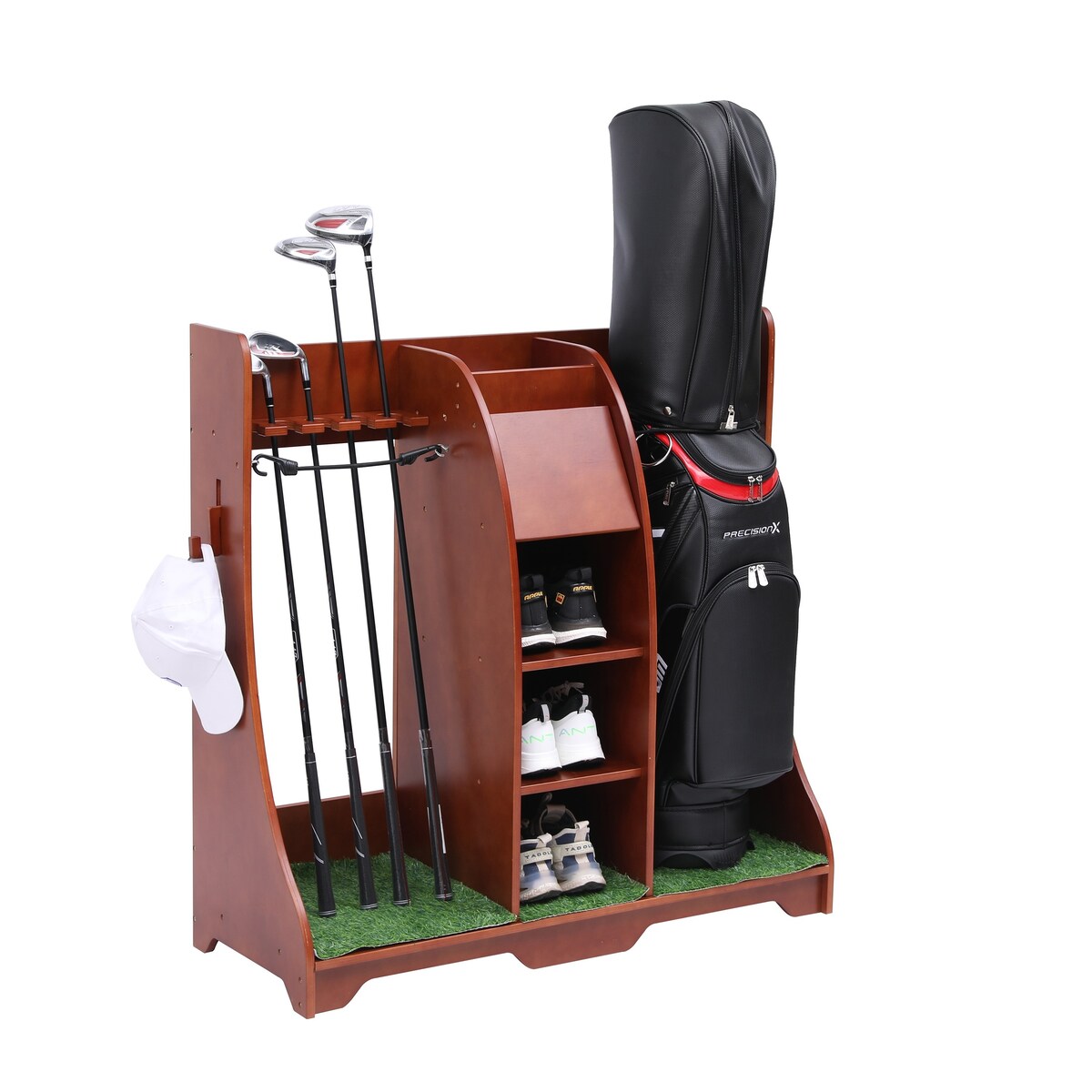 Freestanding Sports Rack Equipment Garage Organizer Golf Sport Storage - N/A