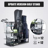 Freestanding Sports Rack Equipment Garage Organizer Golf Sport Storage
