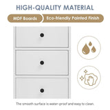 Freestanding Storage Cabinet with 3 Drawers and Adjustable Shelf - 10" x 15"x 68.3"