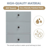 Freestanding Storage Cabinet with 3 Drawers and Adjustable Shelf - 10" x 15"x 68.3"