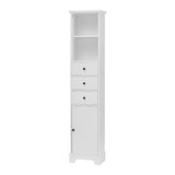 Freestanding Storage Cabinet with 3 Drawers and Adjustable Shelf - 10" x 15"x 68.3"