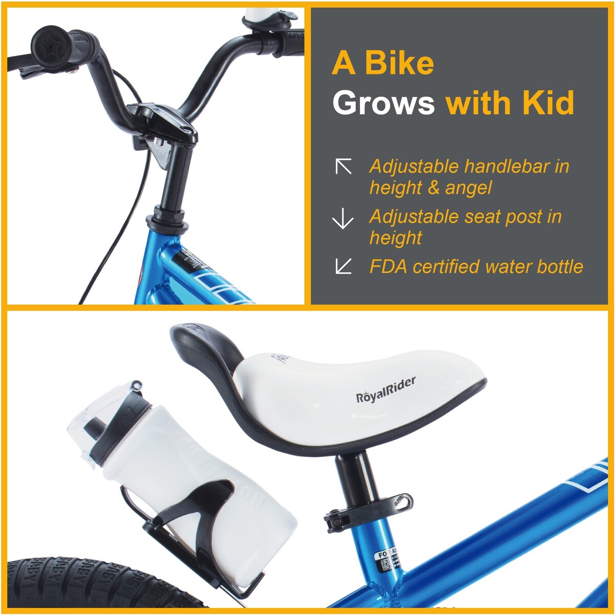 Freestyle Kids Bike 12 Inch Bicycle for Boys Girls Ages 3-9 Years, Multiple Colors