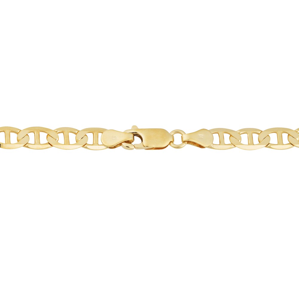 Fremada 14k Yellow Gold 4.35-mm Solid High Polish Mariner Link Necklace