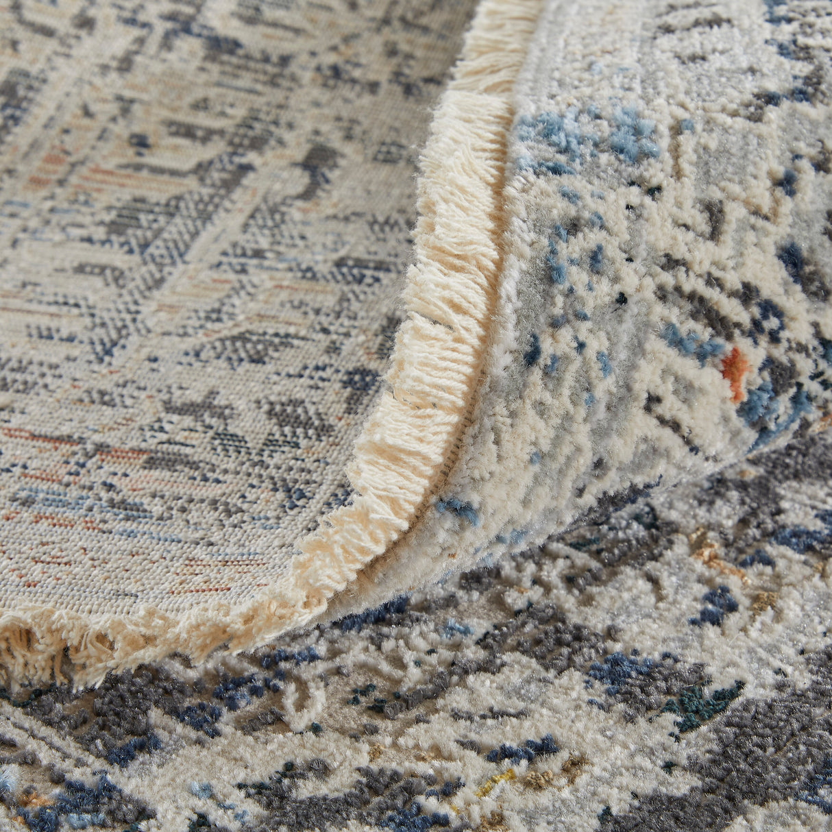 Frencess Distressed Casual Area Rug