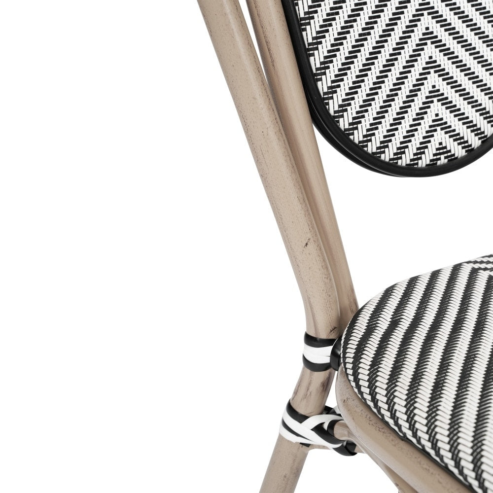 Stacking Bistro Chairs with Metal Frames
