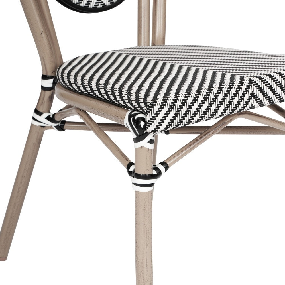 Stacking Bistro Chairs with Metal Frames