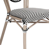 Stacking Bistro Chairs with Metal Frames
