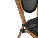 Stacking Bistro Chairs with Metal Frames
