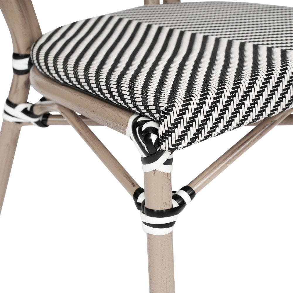 Stacking Bistro Chairs with Metal Frames