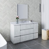 Fresca Formosa 54" Bathroom Vanity with Mirror in Rustic White - 54