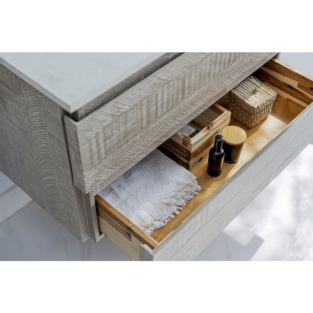 Fresca Formosa 60" Double Sink Bathroom Cabinet w/ Top & Sinks in Ash - 60