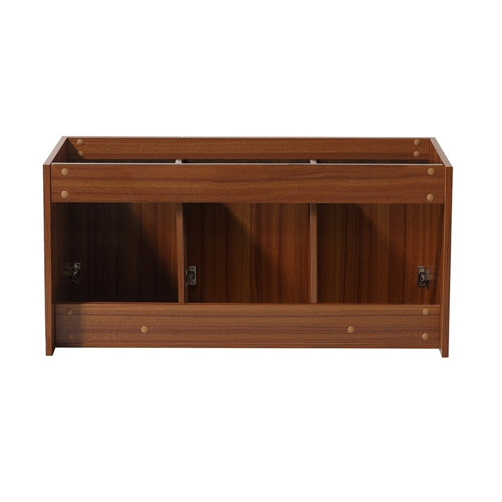Fresca Vista 48" Teak Wall Hung Modern Bathroom Cabinet - N/A